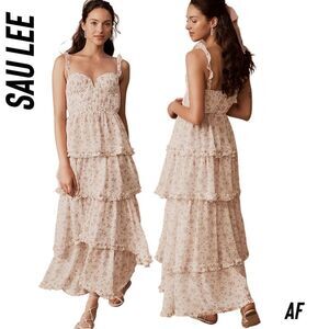 SAU LEE PEYTON DRESS NWT SIZE 10 IVORY COMBO